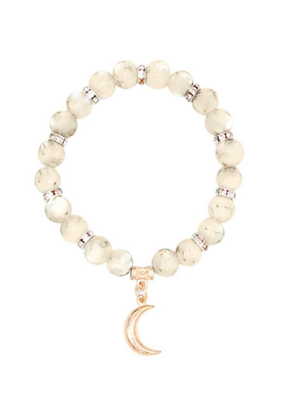 Beaded Fashion Women Bracelet Jewelry Crystal Gemstone Bangle for Girls - Picture 2 of 6